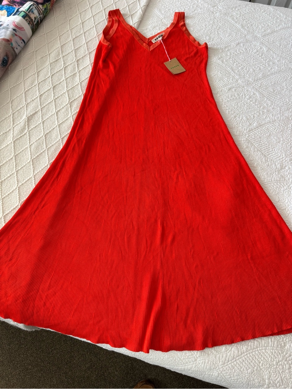 Boden Orange Sleeveless Maxi Dress